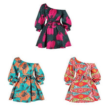 Load image into Gallery viewer, Hot sale sexy africdresses for women african print clothing one shoulder dress