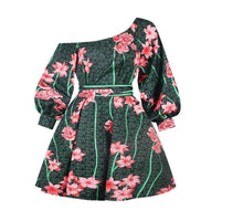 Load image into Gallery viewer, Hot sale sexy africdresses for women african print clothing one shoulder dress