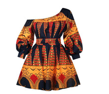 Load image into Gallery viewer, Hot sale sexy africdresses for women african print clothing one shoulder dress