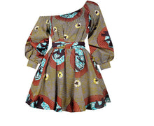 Load image into Gallery viewer, Hot sale sexy africdresses for women african print clothing one shoulder dress