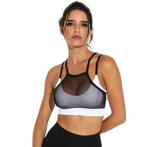 Sexy Mesh Beauty Sports Back Bra