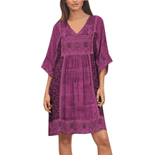 Load image into Gallery viewer, Women Summer Dress Boho Style Floral Print Chiffon Beach Mini Dress