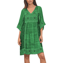 Load image into Gallery viewer, Women Summer Dress Boho Style Floral Print Chiffon Beach Mini Dress