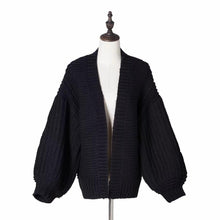 Load image into Gallery viewer, Women&#39;s Fashion Cardigans Thick Hand Knitted V-neck Open Stitch Sweaters Loose Oversized Sweater Winter Chic Boho Outerwear