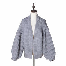 Load image into Gallery viewer, Women&#39;s Fashion Cardigans Thick Hand Knitted V-neck Open Stitch Sweaters Loose Oversized Sweater Winter Chic Boho Outerwear