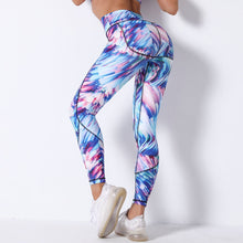 Load image into Gallery viewer, Comfortable breathable digital print yoga pants high waist slim sports leggings