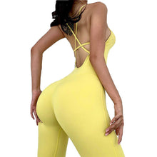 Load image into Gallery viewer, Aerial yoga jumpsuit training fitness beauty back ballet jumpsuit female.