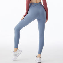Load image into Gallery viewer, Peach hip cross high waist yoga pants hip-lifting elastic fitness sweatpants