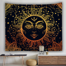 Load image into Gallery viewer, Datura moon sun Bohemian background cloth bedroom home hanging cloth tapestry