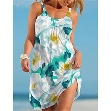 Load image into Gallery viewer, Printed beach skirt small fresh City Leisure printed women&#39;s A-line dress