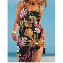Load image into Gallery viewer, Printed beach skirt small fresh City Leisure printed women&#39;s A-line dress