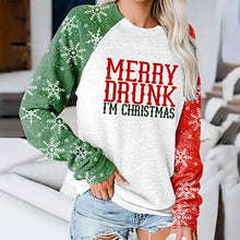 Load image into Gallery viewer, Christmas Women&#39;s Snowman Small Tree Letter Print Long-sleeved Set Headcoat