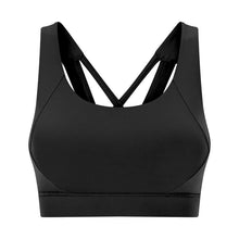 Load image into Gallery viewer, Double-sided single grinding sports bra cross back shockproof upholstery high intensity sports underwear
