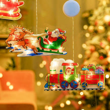 Load image into Gallery viewer, LED Christmas decoration lights Santa Claus snowman elk shape window suction cup lights holiday decoration
