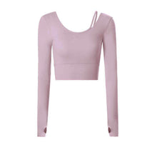 Load image into Gallery viewer, Yoga clothes with chest pad women&#39;s long-sleeved autumn and winter style beautiful back fashion tights and quick-drying sportswear