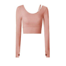 Load image into Gallery viewer, Yoga clothes with chest pad women&#39;s long-sleeved autumn and winter style beautiful back fashion tights and quick-drying sportswear