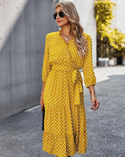 Load image into Gallery viewer, Original Design Innovative Women's Spring/summer 2021 Classic Wave Point Print Dress