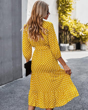 Load image into Gallery viewer, Original Design Innovative Women's Spring/summer 2021 Classic Wave Point Print Dress