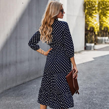 Load image into Gallery viewer, Original Design Innovative Women's Spring/summer 2021 Classic Wave Point Print Dress