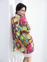 Load image into Gallery viewer, Attractive Colorful Half Sleeve Shawl Cover-up Tops