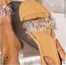 Load image into Gallery viewer, Large Size Women&#39;s Shoes Candy Color Sweet Wind Cool Slippers