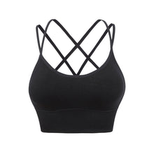 Load image into Gallery viewer, Cross-back Sports Bra Quick Dry Shock-proof Yoga Running Bra Women Without Steel Ring Large Size Sports Underwear