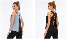 Load image into Gallery viewer, Solid Yoga Vest Women&#39;s Slim Sports Running Large Fitness Shirt