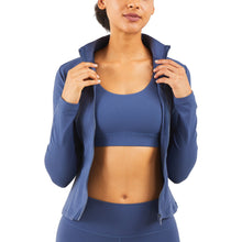 Load image into Gallery viewer, Stand-up Fitness Long Sleeves Tight Running Sports Coat Thin Yoga Clothes