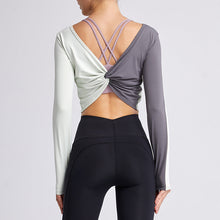 Load image into Gallery viewer, Sports T-shirt women loose and thin breathable long-sleeved yoga clothes running fitness blouse