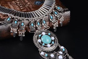 Sexy Boho Statement Turquoise Necklace Body Chains