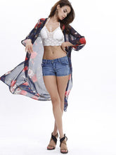 Load image into Gallery viewer, Elegant 3/4 Sleeve Beach Long Shawl Cover-up Tops