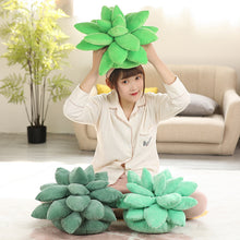 Load image into Gallery viewer, 25/45cm Lifelike Succulent Plants Plush Stuffed Toys Soft Doll Creative Potted Flowers Pillow Chair Cushion for Girls Kids Gift