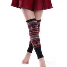Load image into Gallery viewer, Bohemia Knit Leg Warmers Knitted Over Knee-high Stocking