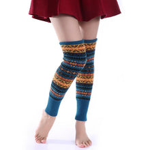 Load image into Gallery viewer, Bohemia Knit Leg Warmers Knitted Over Knee-high Stocking