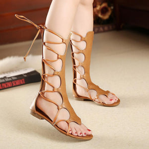 Cross Strap Thong Flat Heel Sandals For Women