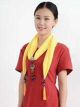 Load image into Gallery viewer, Autumn And Winter New Fringed Linen Cotton Solid Color Bohemian Shawl Scarf