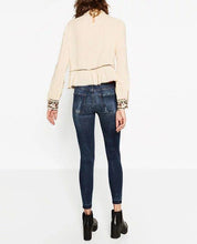 Load image into Gallery viewer, Embroidery Long Sleeve Casual T Shirt Blouse
