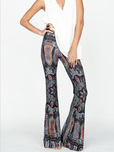 Load image into Gallery viewer, Bohemian Style Wide Leg Elastic Stretch Flare Pants