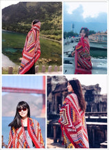 Load image into Gallery viewer, Bohemia Printing Tomem Cape Scarf For Women