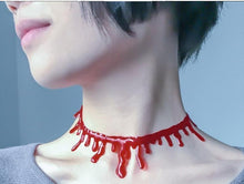 Load image into Gallery viewer, Halloween Decoration Horror Blood Drip Vampire Necklace