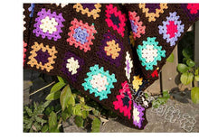 Load image into Gallery viewer, Grandmother&#39;s Block Checkered Handmade Crochet Blanket