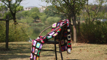 Load image into Gallery viewer, Grandmother&#39;s Block Checkered Handmade Crochet Blanket