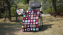 Load image into Gallery viewer, Grandmother&#39;s Block Checkered Handmade Crochet Blanket