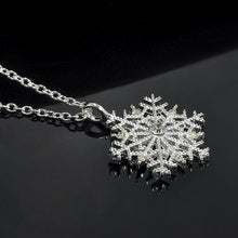 Load image into Gallery viewer, Charms Crystal Snowflake Zircon Christmas Sweater Necklace