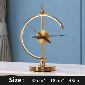 Creative clock lamp modern simple bedroom bedside light luxury decoration mobile phone intelligent wireless charging and storage lamp