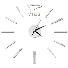 Load image into Gallery viewer, 3D Wall Clock Mirror Wall Stickers Creative DIY Wall Clocks Removable Art Decal Sticker Home Decor Living Room Quartz Needle Hot