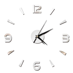 3D Wall Clock Mirror Wall Stickers Creative DIY Wall Clocks Removable Art Decal Sticker Home Decor Living Room Quartz Needle Hot
