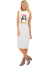 Load image into Gallery viewer, Stylish Women Xmas dress bodycon round neck sleeveless ladies casual party dress