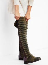 Load image into Gallery viewer, Autumn Winter Bandage Frosted Thigh-high Boots Shoes