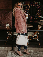 Load image into Gallery viewer, Autumn Winter Solid Color Long Sleeve Outwear Coat
